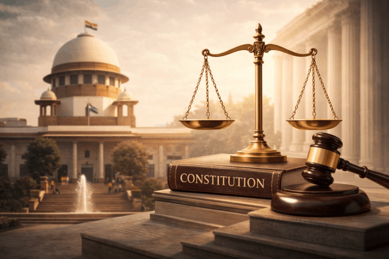 Rule-of-law, image indicating supreme court architecture and COI book